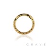 IMPLANT GRADE TITANIUM DIAMOND CUTTING LOOK HINGED SEGMENT RING 